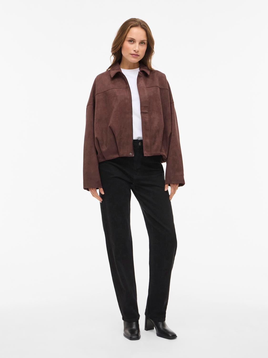 VIVIRAL Otw Bomber - Brown Stone - VERO MODA & VILA Bergvik